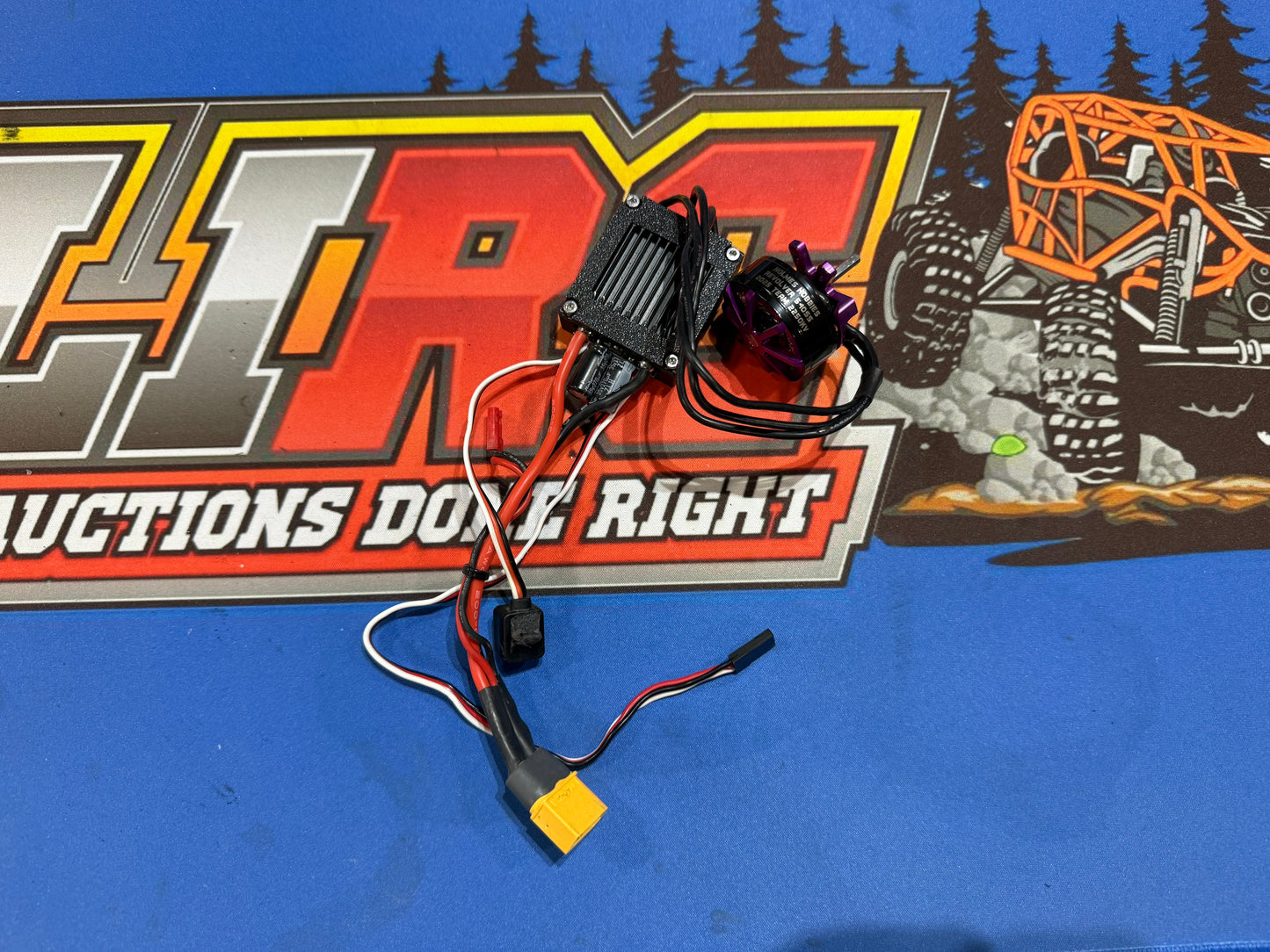Used Rhino 80a ESC with HH Team Spec 2025 2250kv purple
