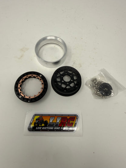 1.9 Beadlock Wheels Black/Bronze