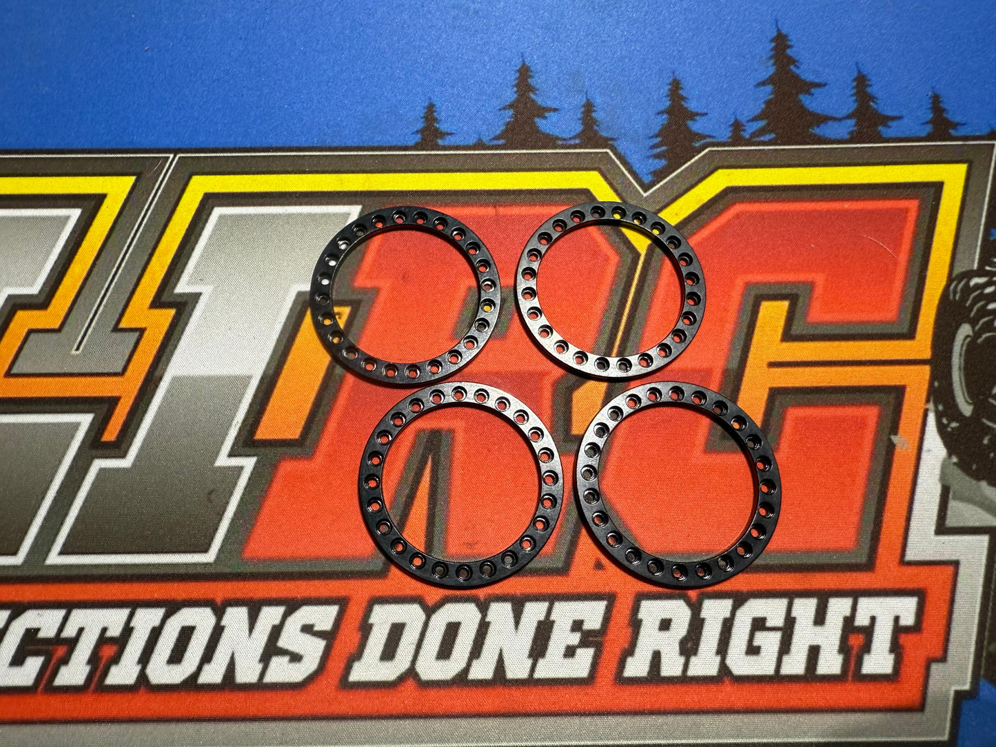 Black 1.9 Beadlock Rings