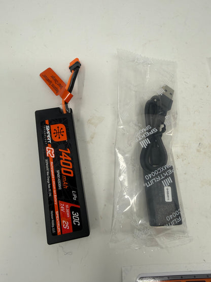 Spektrum 1400mah 2s lipo with smart charger