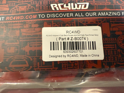 RC4wd Cab Back for Mojave