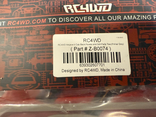 RC4wd Cab Back for Mojave