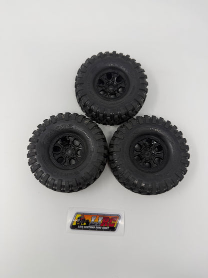 Traxxas Canyon Trail Tires glued to plastic wheels (3)