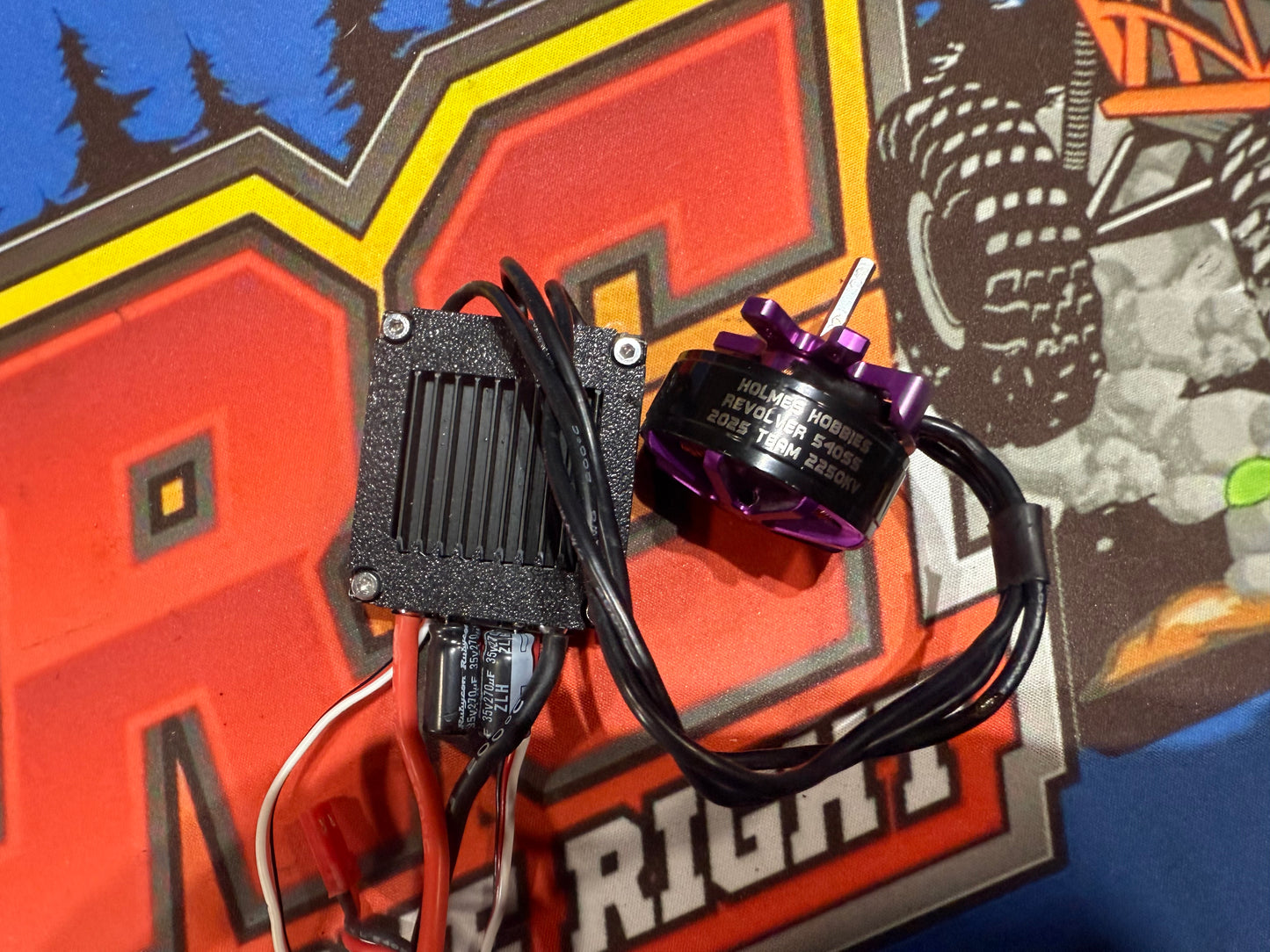 Used Rhino 80a ESC with HH Team Spec 2025 2250kv purple