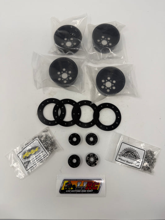 TGH 1.9 Beadlock Wheels with hubs and rings