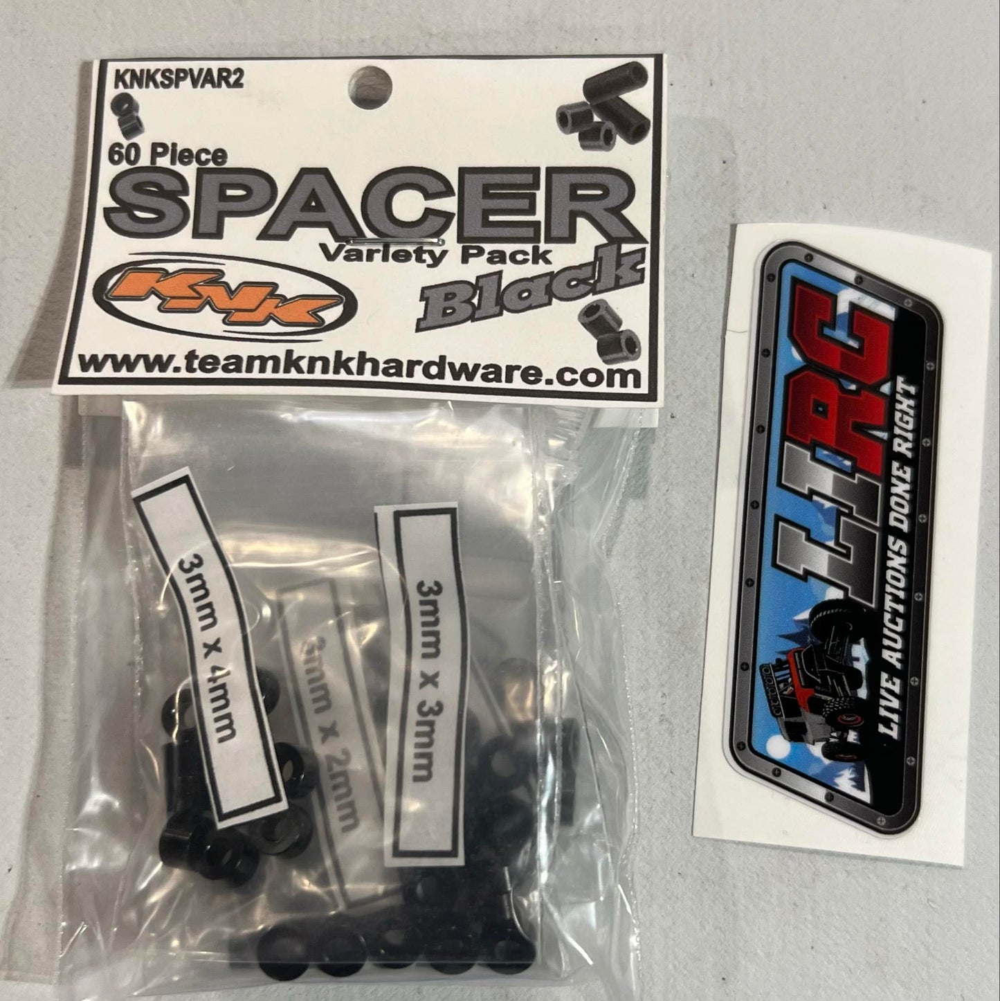 3MM Aluminum Spacer Variety Packs