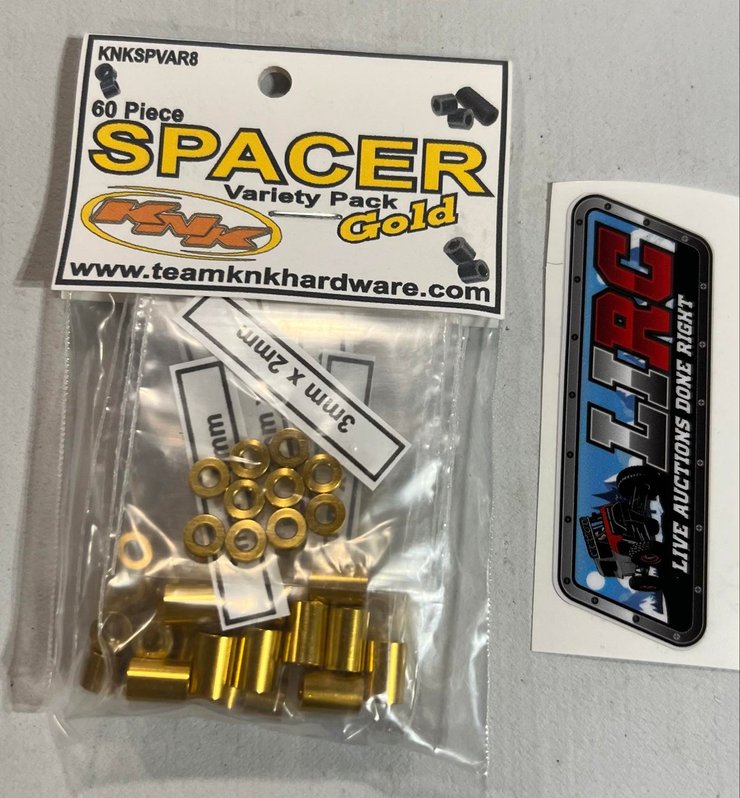3MM Aluminum Spacer Variety Packs