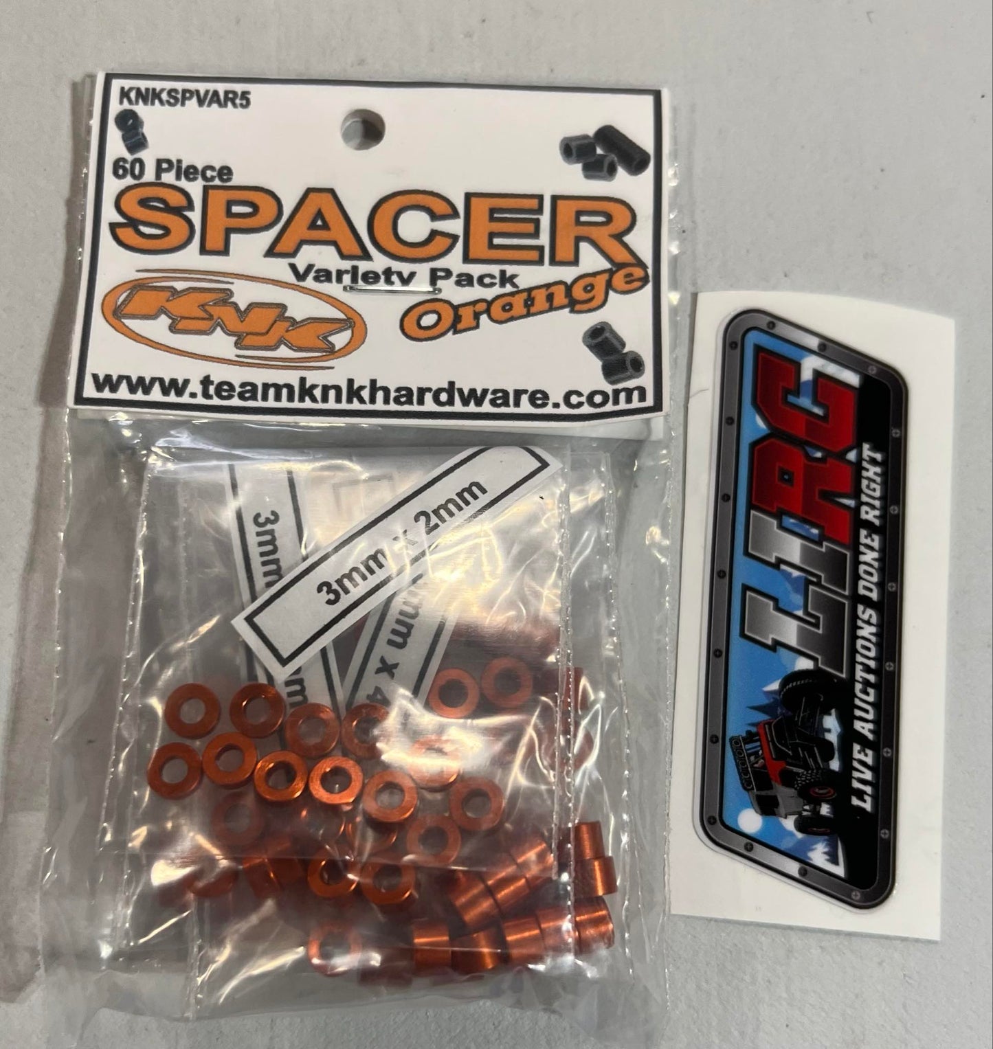 3MM Aluminum Spacer Variety Packs