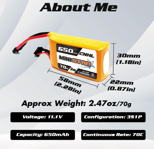 CNHL 650mah 3s Lipo